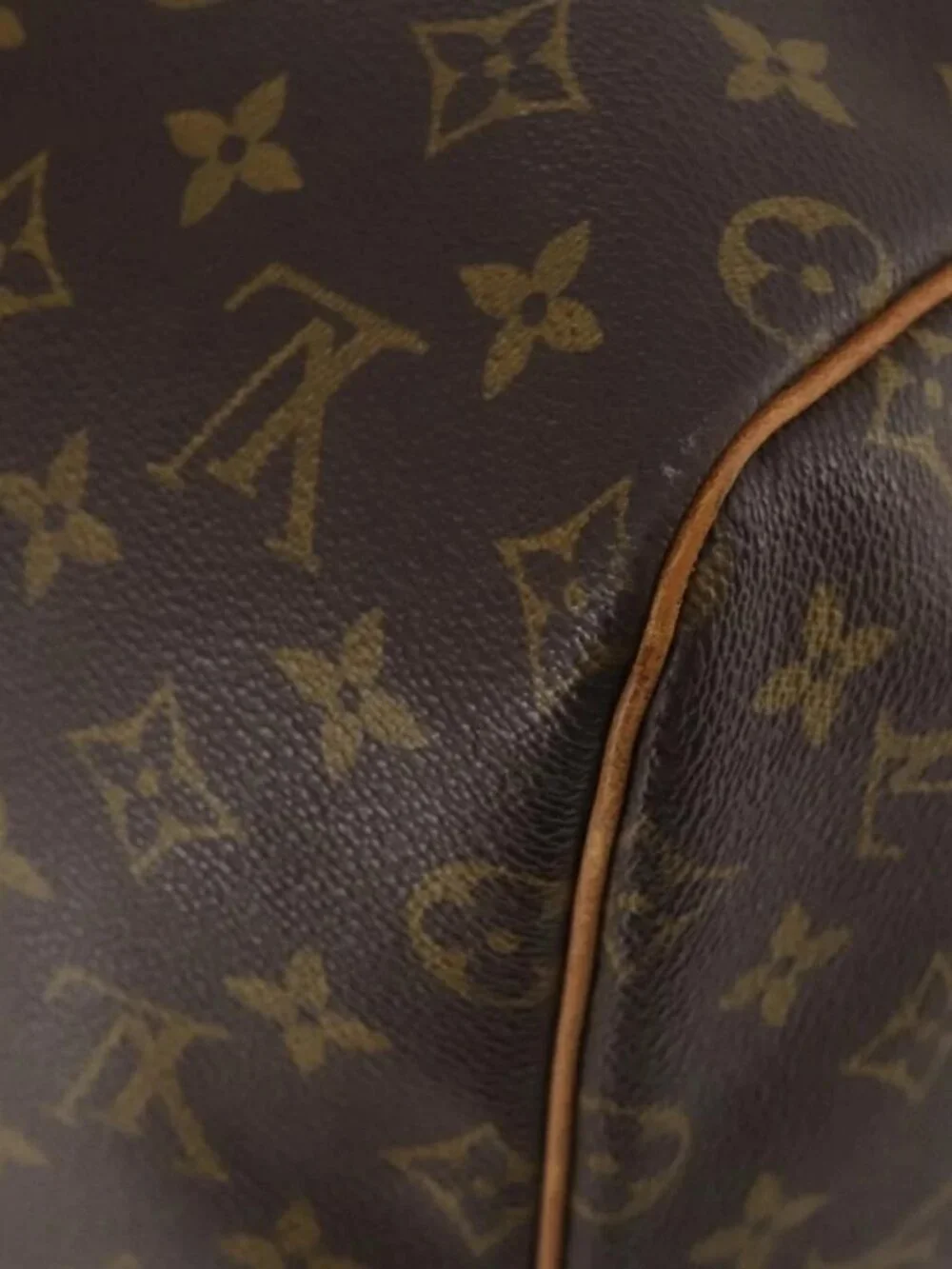 LOUIS VUITTON Monogram Keepall 55 Boston Bag M41424 LV Auth ka4321